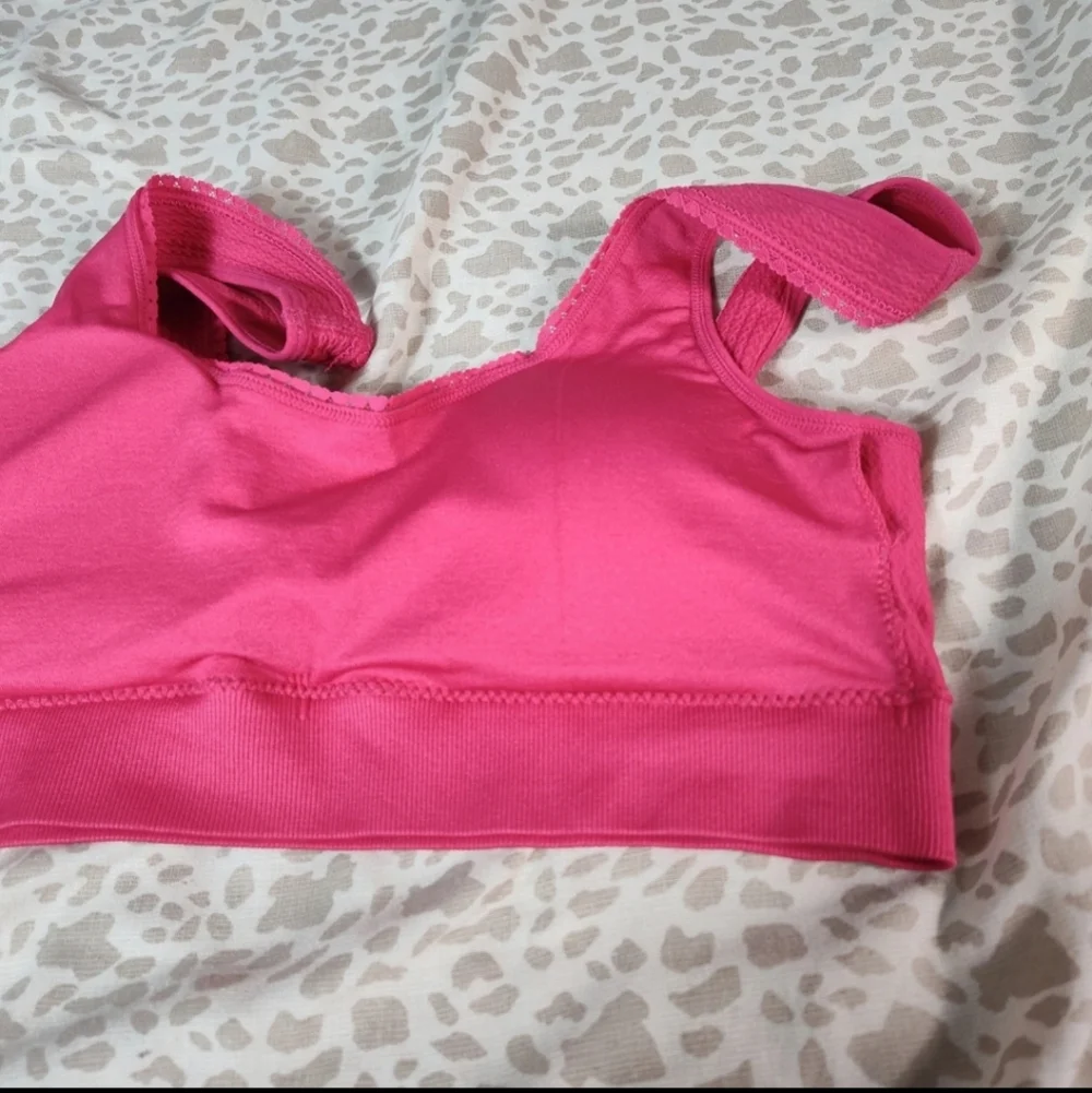 Jessica Simpson Red Pink Bralette Large